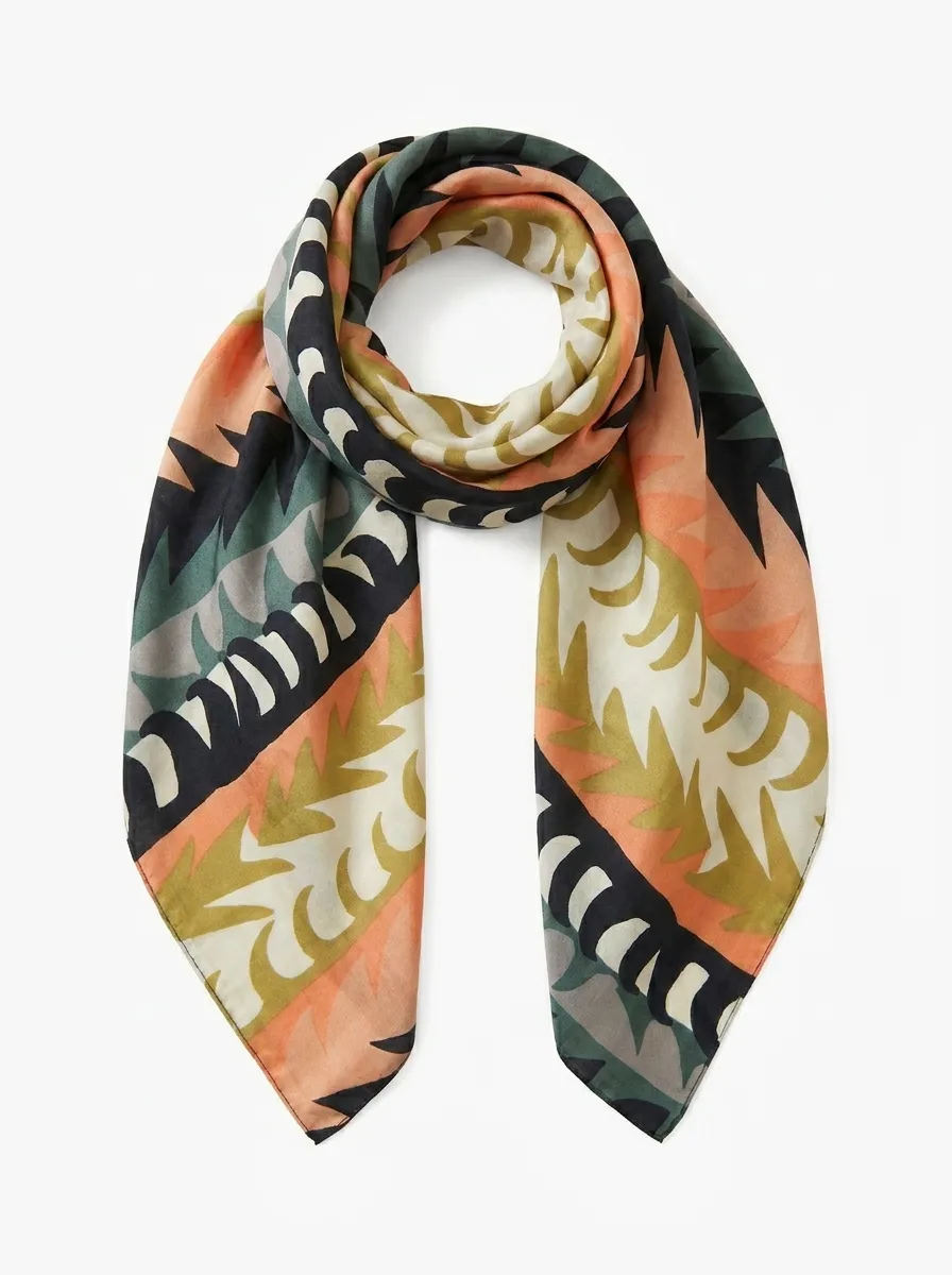 Foulard imprimé graphique